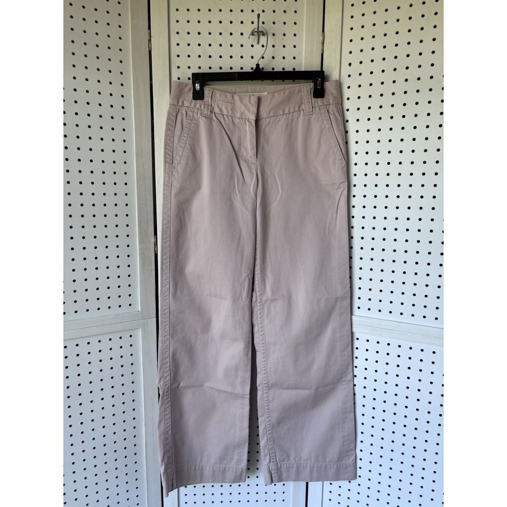 J. Crew Weathered Favorite Fit Broken In Chino Twill Pants Women's 2R Pale Pink